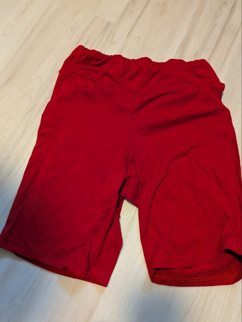 Heart Hips Bright Red Stretchy Leggings